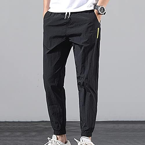 Chinos Slim Fit Artı Gevşek Eşofman erkek Pantolon Ayak Bağlı Moda Boyutu Pantolon erkek pantolon Glitter