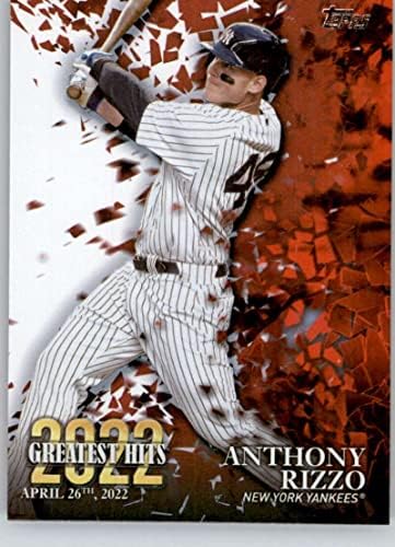 2023 Topps 2022 En Büyük Hit 22GH-1 Anthony Rizzo New York Yankees Beyzbol Ticaret Kartı
