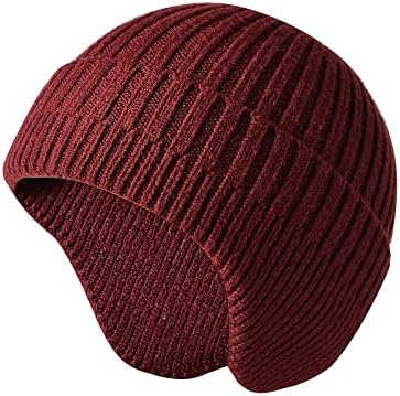 Bere Kış Şapka Kadınlar için, tıknaz Kablo Örgü Kafatası Kap Taklit Kürk Pom Bayan Kafatası Kap Kalın Kaflı Kafatası