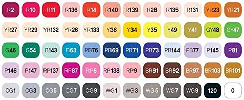 ShinHan DOKUNMATİK İKİZ Fırça İşaretleyici 60 Renk Seti Bir
