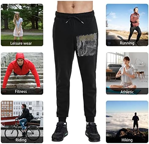 Godflesh Saf Uzun Pantolon Erkek Moda Joggers cepli pantolon Atletik Gevşek Fit Sweatpants Egzersiz, Koşu, Spor Salonu