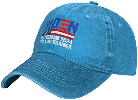 Şapka Şapka Biden Fetterman 2024 Kadınlar için Beyinsiz Bir Şapka Beyzbol Şapkaları Grafik Şapkalar