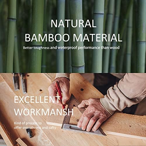 Baveke Bambu Giysi Rafı 7 Katmanlı Depolama Rafları Ceket Elbise Askısı, Üst Raflı Ağır Hizmet Tipi Taşınabilir Gardırop