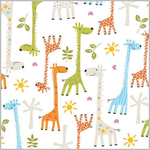 Parti Patlamaları Mutlu Zürafa Hediye Paketi Rulosu-24 x 100'