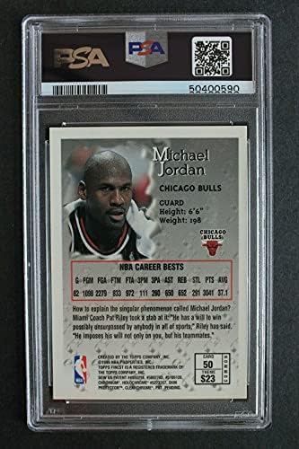 Michael Jordan 1996 Topps En iyi 50 (kaplamalı) Dereceli Kart PSA 7