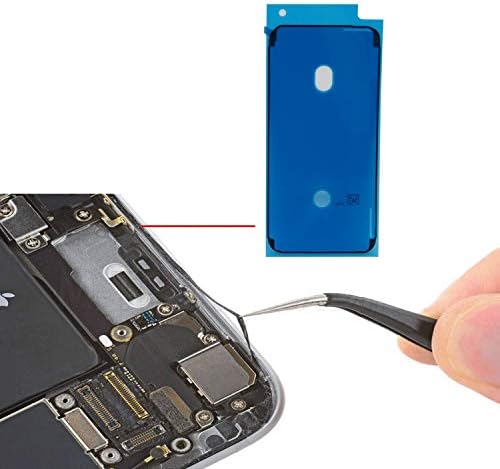 Ekran Yapışkan Bant Şeritleri LCD Ekran Sızdırmazlık Yapıştırıcı Değiştirme (2 Adet) iPhone 7 için, Siyah Ön Konut