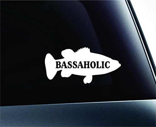 ExpressDecor Bassaholic Balık Sembolü Çıkartması Aile Aşk Araba Kamyon Sticker Pencere (Beyaz)