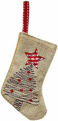 NEARTİME Komik Noel Ağacı Mantel Pencere Çorap Dekoratif Asma. Mantel Asılı Noel Çorap Çocuklar Aile Çorap Noel Tatili