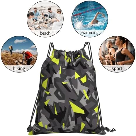 Kamuflaj Askeri ipli sırt çantası spor çantaları Su Geçirmez İpli Çanta Kadın ve Erkek Spor Yoga Seyahat Eğitim Kamp