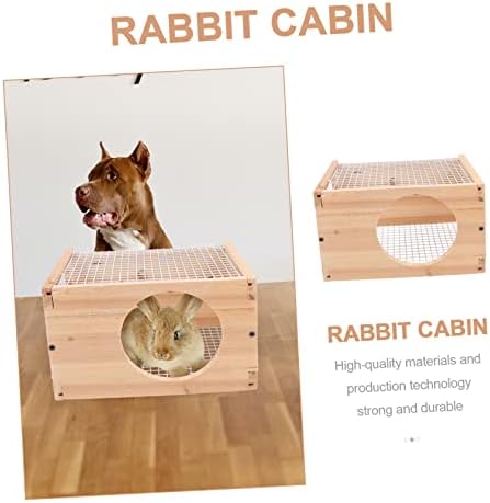 Ipetboom 1 adet Hamster Kabin Odunsu Dekor Playset Aksesuarları Hamster Kafesi Aksesuarları Hamster Oyun Alanı Tavşan