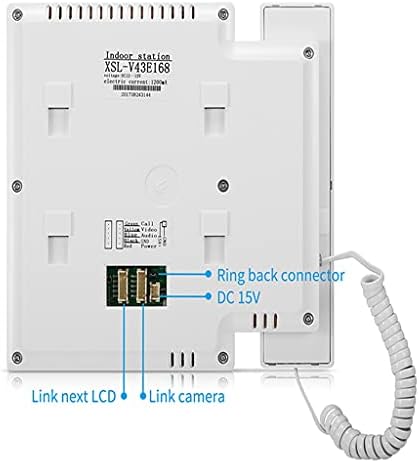 XDCHLK 4.3 İnç Kablolu Görüntülü Kapı Telefonu Sistemi Görsel İnterkom Kapı Zili ile 1 Monitör+1 * 700TVL Açık Kamera