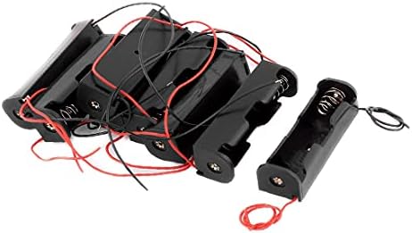 New Lon0167 8 Pcs 3.7V Battery Cell Case for 1860 Battery Wire Holder Black Plastic(8 Stück 3,7 V Batteriezellengehäuse