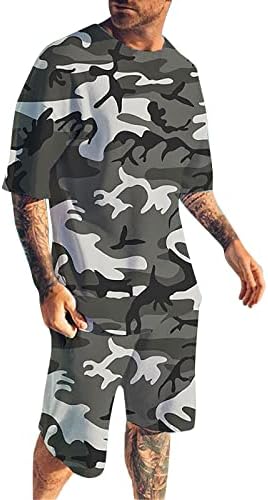 Bmısegm Yaz erkek Elbise Gömlek erkek Hızlı Kuru 3D Kısa Kollu Takım Şort Plaj Tropikal HawaiianSS Vücut Paketi Ince