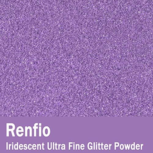 Renfio Yanardöner Ultra İnce Glitter Toz, 5.65 Oz 160g Metalik Reçine Suppies Glitter PET Gevreği El Sanatları Sequins