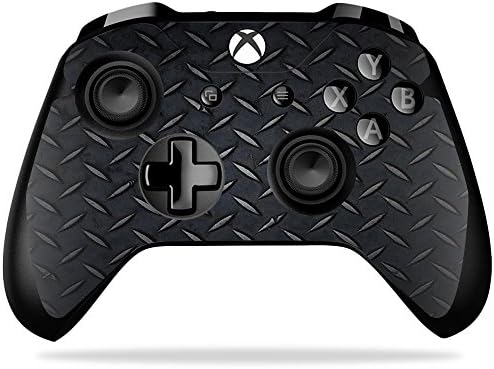 Microsoft Xbox One X Denetleyicisi ile Uyumlu MightySkins Cilt-Siyah Elmas Plaka / Koruyucu, Dayanıklı ve Benzersiz