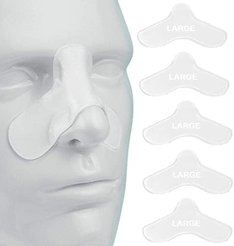 Maske için CPAP Burun Jeli ped koruyucu-Tahrişe ve Ağrıya Karşı CPAP Burun Pedi-Uyku Burun Konfor Pedi (Büyük (5'li