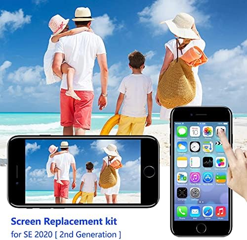 İki Ekran: Dıykıtpl iPhone SE2020 Ekran Değiştirme LCD Siyah 4.7 inç, iPhone 8 için Artı Ekran Değiştirme Beyaz 5.5
