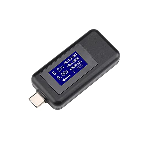 USB C Güç Ölçer Test Cihazı Tip C USB Test Cihazı, diymore USB C Dijital Multimetre 0-5. 1 A 4-30V LCD Ekran Volt