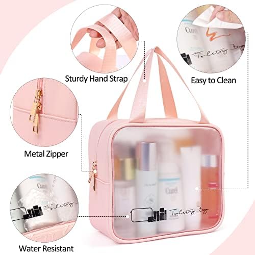 MAGEFY 3 makyaj çantası Taşınabilir makyaj çantası Kadın Erkek Saydam Kozmetik Seyahat Çantası Tuvalet, Kozmetik,