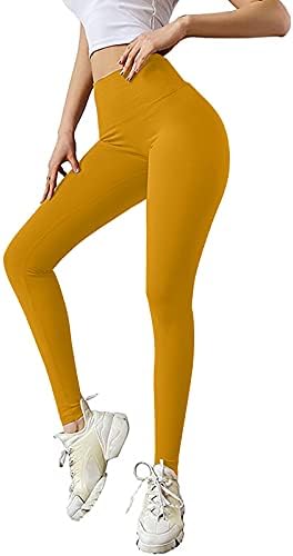 Kadınlar için yüksek Belli Tayt Karın Kontrol Opak Yoga Pantolon Ultra Yumuşak Tatil Tayt Koşu Sporları için