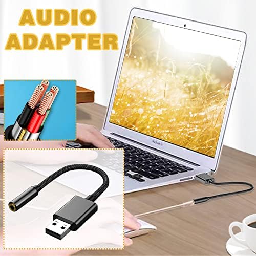 USB 3.5 Mm Ses adaptör jak USB Aux Ses Jakı Harici Stereo Ses Kartı Kulaklık Hoparlör için Ps4 için Ps5 Pc La