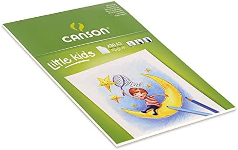 Canson Kids 5 + A5 90 GSM Çizim Kağıdı Pedi-Beyaz (30 Yapraklık Paket)