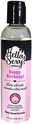 Shibari Merhaba Su Bazlı Kişisel Yağlayıcı Doğum Günün Kutlu Olsun 4oz Şişe (Cupcake Madeni)