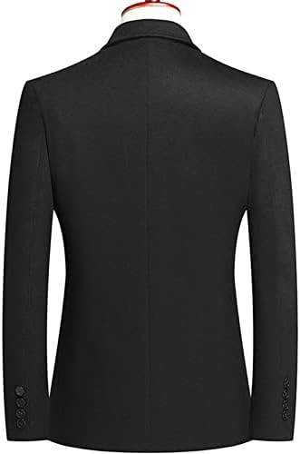 Erkek Rahat Yün Takım Elbise Blazer İki Düğme Tüvit Hafif Spor Ceket Çentikli Yaka Slim Fit Günlük Ceket