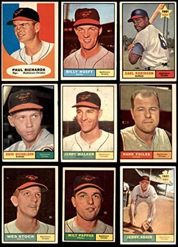 1961 Topps Baltimore Orioles Takım Seti Baltimore Orioles (Set) VG / ESKİ Orioles