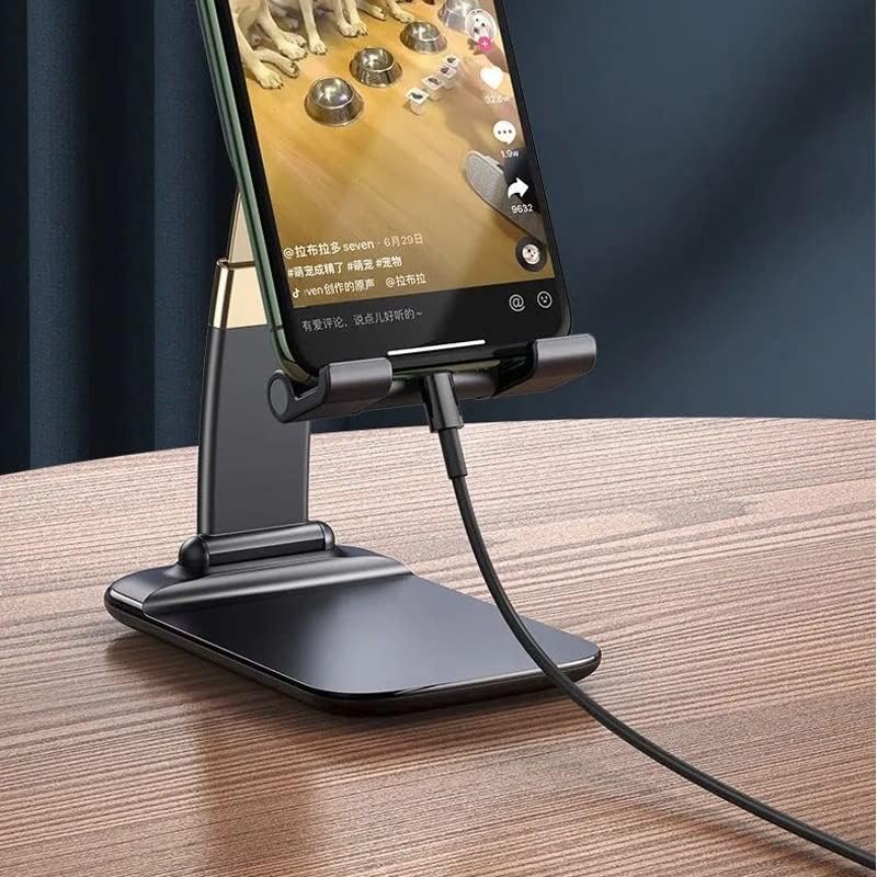 N / A Katlanabilir Masa telefon tutucu Standı Ayarlanabilir Yerçekimi Metal Masa Masaüstü Cep (Renk: A, Boyut : Bir