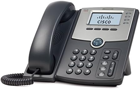 Cisco SPA504G 2 Portlu Anahtarlı 4 Hatlı IP Telefon, PoE ve LCD Ekran, Gümüş, Gri (Yenilendi)