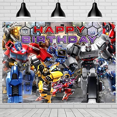 Hazineleri Yetenekli Transformatörler Zemin 4.25 ft Boyunda x 6ft Genişliğinde-Transformers Party Decorations-Transformers