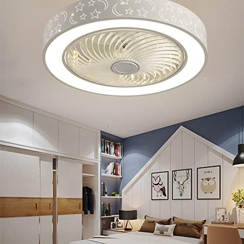 CATA-MEDİCA İskandinav yatak odası tavan vantilatörü ışıkları ile görünmez rüzgar kılavuzu tekerlek fanı ışık dilsiz
