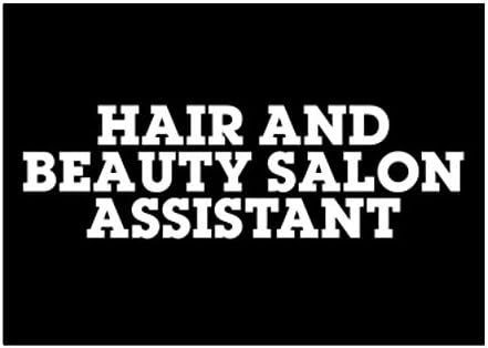 Teeburon Saç ve Güzellik Salonu Yardımcısı Retro Yazı Tipi Etiket Paketi x4 6 x 4