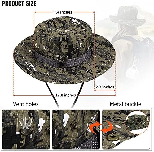 IronSeals Açık Boonie Şapka Güneş Kapaklar UV Koruma Safari Kap Açık Avcılık balıkçı şapkası