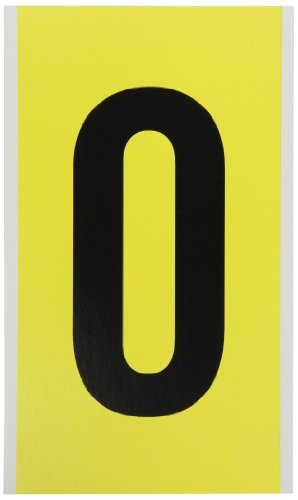 Brady 3470-O, 34 Seri Numarası ve Harf Kartı, 9 Yükseklik x 5 Genişlik, Sarı üzerine Siyah, Gösterge O (Sipariş başına