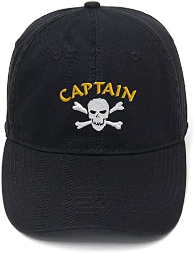 Lyprerazy Erkekler beyzbol şapkası Korsan Kaptan Nakış Şapka Pamuk Işlemeli Rahat beyzbol şapkası s