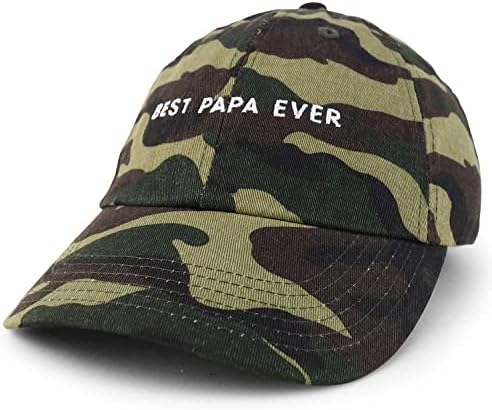 Trendy Giyim Mağazası Şimdiye Kadarki En İyi Baba Bir Satır İşlemeli Yumuşak Taç %100 Fırçalanmış Pamuklu Şapka