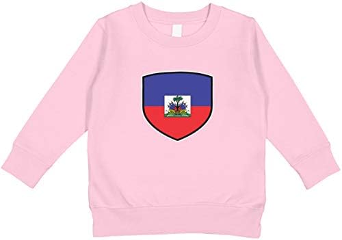 Amdesco Haiti Kalkanı Haiti Bayrağı Yürümeye Başlayan Çocuk Sweatshirt