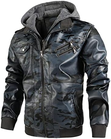 ADSSDQ Kışlık Mont Erkekler İçin, Uzun Kollu Egzersiz Ceket Erkek Artı Boyutu Kış Vintage Hoodies Fit Kazak Thick7