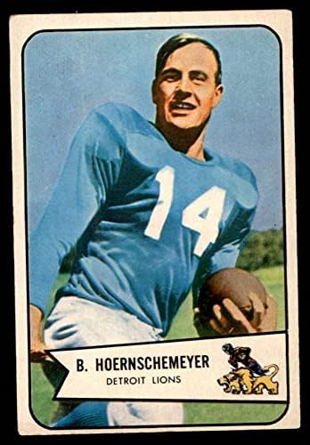 1954 Okçu 124 Bob Hoernschemeyer Detroit Aslanları (Futbol Kartı) VG Aslanları Indiana