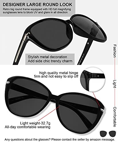 MARE AZZURO Yuvarlak Okuma Güneş Gözlüğü Kadınlar Büyük Boy UV Okuyucular 1.0 1.5 2.0 2.5 3.0 3.5