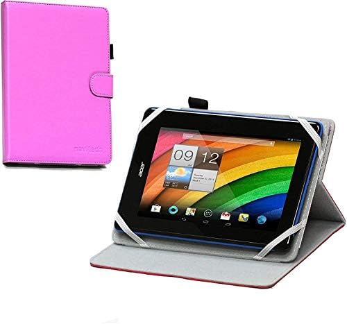 Navitech Mor Suni Deri Kılıf Kapak - Honor Pad X8 10.1 Tablet ile Uyumlu