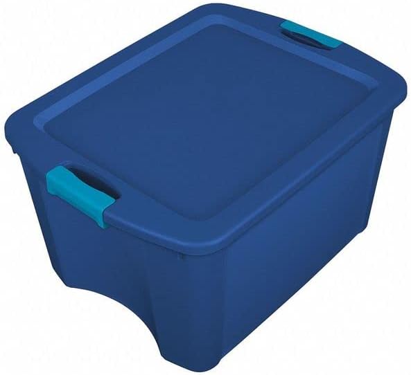 MDMprint Mavi saklama kutusu 23 5/8 inç x 18 5/8 inç x 13 5/8 inç H, 1 PK-5