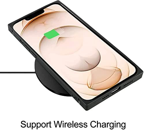 Kare iPhone için kılıf 14 Pro Max, yeşil Altın Mermer telefon kılıfı Kare Kadınlar için Grils Yumuşak TPU Kenar Koruma