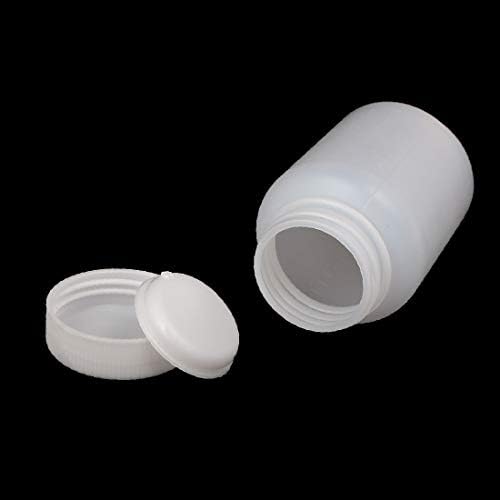 X-DREE 2 adet 100 ml Plastik Geniş Ağız Laboratuvar Reaktif Şişesi Örnek Sealling Şişe Beyaz (2 adet 100 ml bottiglia