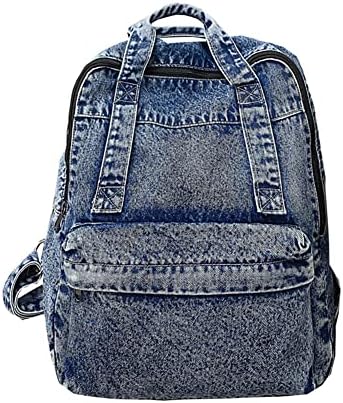 MaxxCloud Vintage Denim Sırt Çantası Tote Satchel Yürüyüş Sırt Çantası keten sırt çantası Seyahat Çantası Çanta Çanta