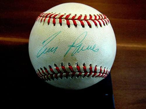 Tim Raines, White Sox Yankees Hof'u Otomatik Olarak İmzaladı Vtg Oal Gu'ed Beyzbol Jsa-MLB Oyunu Kullanılmış Beyzbol