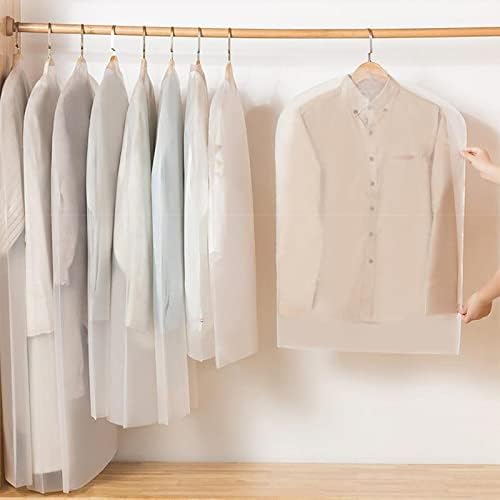 PrismParts Ev Giyim tozluk Ceket Takım Elbise Askısı Asılı Toz Torbası Gardırop Şeffaf Ceket Kapağı 60 * 80cm