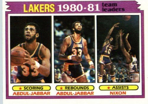 1981 Topps Basketbol Kartı (1981-82) 55 Los Angeles Lakers